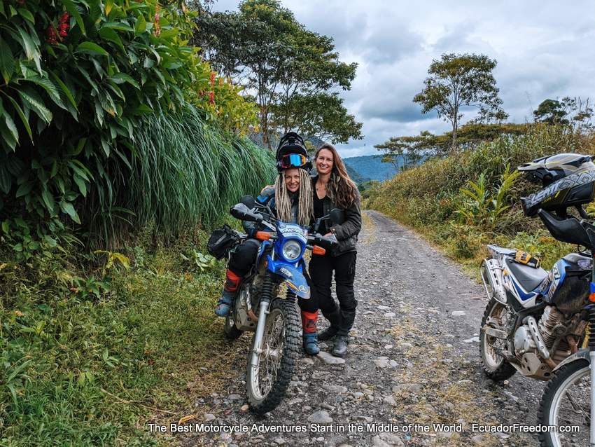 why women should choose to adventure ride motorcycles in ecuador 850