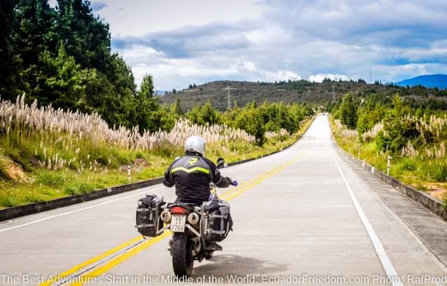 adventure motorcycle on self guided introduction to ecuador tour in southern ecuador