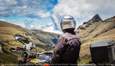 HIgh Elevations in El Angel Park on a dirt bike motorcycle adventure in Ecuador