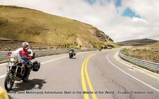 road from riobamba ecuador motorcycle adventure tour