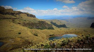 green lakes remote area dirt bike adventure tour in ecuador