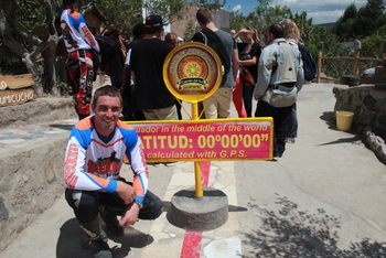 motorcyclist at the equator